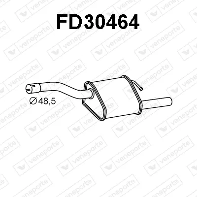 Silenciador posterior Ford FOCUS I Turnier
