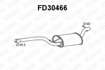 silenciador del medio Ford FOCUS I · Ford FOCUS I Turnier · Ford FOCUS I Saloon