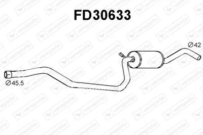 Presilenciador Ford FIESTA III