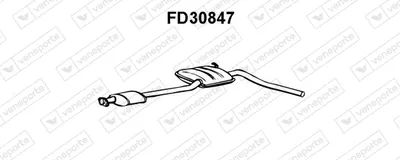 silenciador del medio Ford SCORPIO I