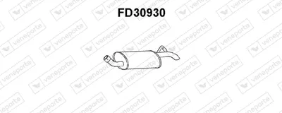 Silenciador posterior Ford FIESTA III