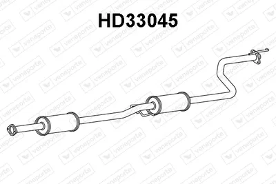 silenciador del medio Honda CIVIC IV Saloon · Honda CIVIC IV Hatchback · Honda CRX II
