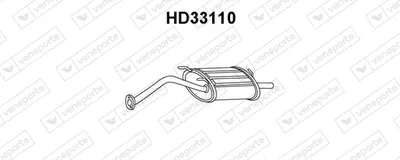 Silenciador posterior Honda CIVIC VI Fastback · Honda CIVIC VI Hatchback · Honda CIVIC V Hatchback
