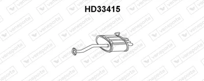 Silenciador posterior Honda CIVIC VII Hatchback