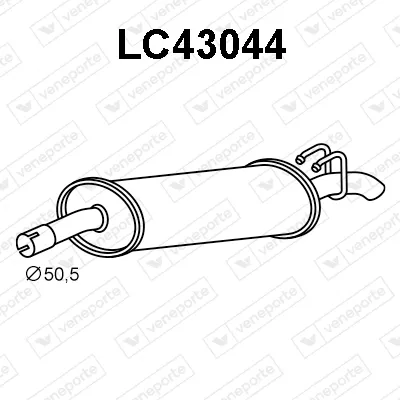 Silenciador posterior Alfa Romeo 155 · Lancia DEDRA · Lancia DEDRA SW