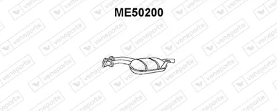 silenciador del medio Mercedes-Benz 124 Saloon · Mercedes-Benz 124 T-Model