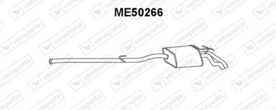 Silenciador posterior Mercedes-Benz E-CLASS