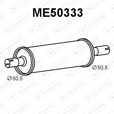 Silenciador posterior Mercedes-Benz T1 Van · Mercedes-Benz SPRINTER 2-t Van · Mercedes-Benz SPRINTER 3-t Van