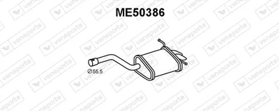 Silenciador posterior VENEPORTE ME50386