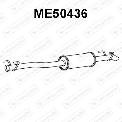 Silenciador posterior Mercedes-Benz SPRINTER 3-t Bus · Mercedes-Benz SPRINTER 3-t Van · Mercedes-Benz SPRINTER 3-t Platform/Chassis