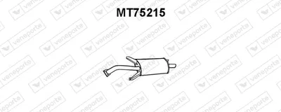 Silenciador posterior Mitsubishi CARISMA · Mitsubishi CARISMA Saloon