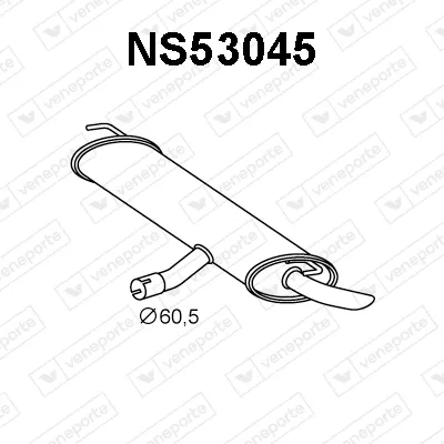 Silenciador posterior Nissan QASHQAI I