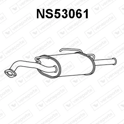 Silenciador posterior Nissan SUNNY III