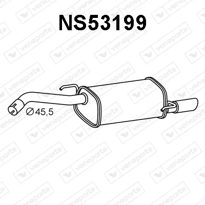 Silenciador posterior Nissan MICRA C+C III
