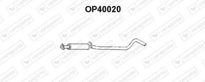 silenciador del medio Opel CORSA A TR · Opel CORSA A Hatchback · Vauxhall NOVA Hatchback