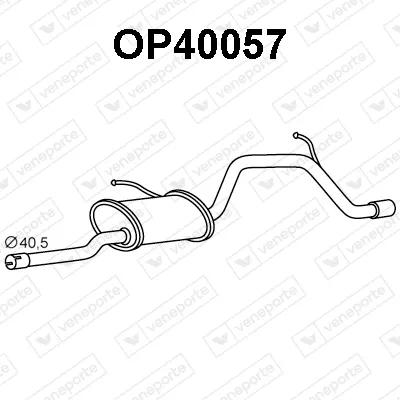 Silenciador posterior Opel AGILA · Vauxhall AGILA Mk I