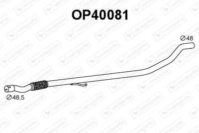 Tubo de escape Opel CORSA D · Opel CORSA D Hatchback Van · Vauxhall CORSA Mk III