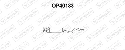 silenciador del medio Opel KADETT E · Opel KADETT E Convertible · Opel KADETT E Hatchback
