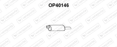 Silenciador posterior Opel KADETT E Convertible · Opel KADETT E Hatchback