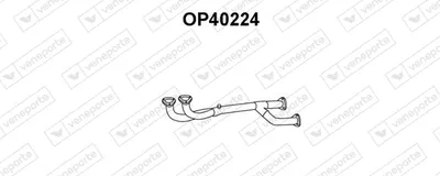 Tubo de escape VENEPORTE OP40224