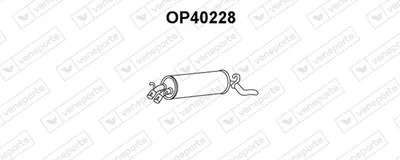 Silenciador posterior Opel OMEGA A · Vauxhall CARLTON Mk III Saloon