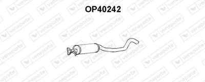 silenciador del medio Opel VECTRA A · Opel VECTRA B Hatchback · Opel VECTRA B