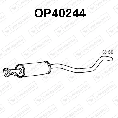 silenciador del medio Opel VECTRA A · Opel VECTRA A Hatchback · Vauxhall ASTRA Mk III Estate