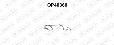 Silenciador posterior Opel ASTRA F Saloon · Opel ASTRA F Convertible · Opel ASTRA F Hatchback