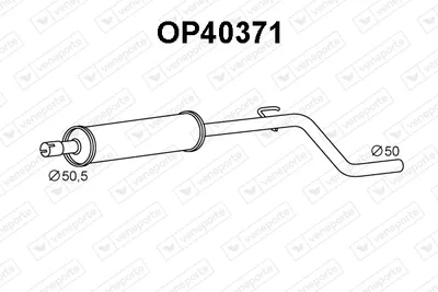Presilenciador Opel MERIVA B MPV · Vauxhall MERIVA Mk II
