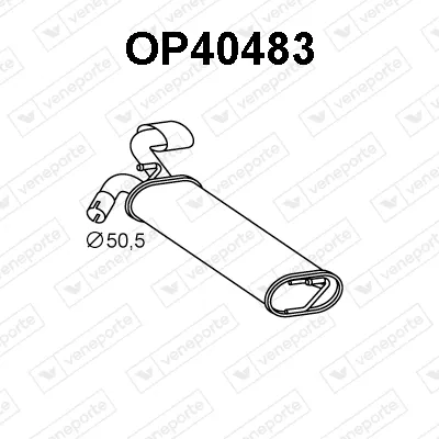 Silenciador posterior Opel MOKKA / MOKKA X · Vauxhall MOKKA / MOKKA X