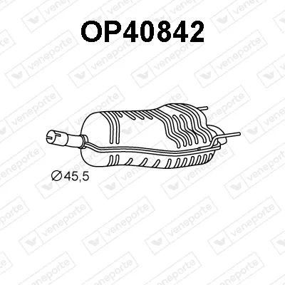 Silenciador posterior Opel ASTRA H · Opel ASTRA H Estate · Opel ASTRA H GTC