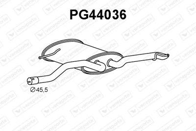 Silenciador posterior Peugeot 308 SW II