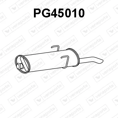 Silenciador posterior Peugeot 405 I Break · Peugeot 405 II Break · Peugeot 405 I