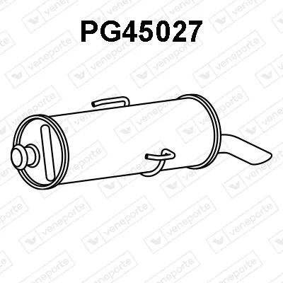 Silenciador posterior Citroën SAXO · Peugeot 106 I · Peugeot 106 II