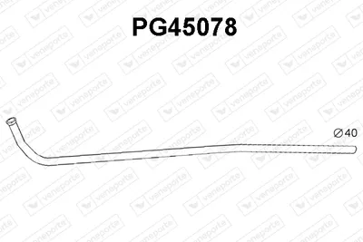 Tubo de escape VENEPORTE PG45078