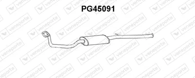 silenciador del medio Peugeot 205 I Convertible · Peugeot 205 II