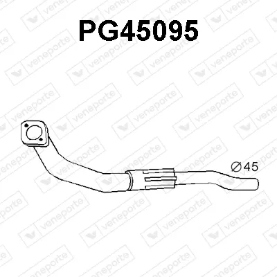 Tubo de escape VENEPORTE PG45095
