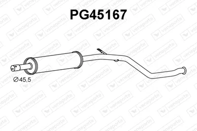 Presilenciador Peugeot 206 Hatchback