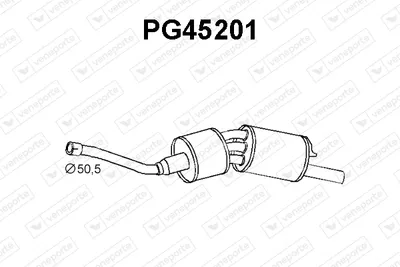 Silenciador posterior Peugeot 505