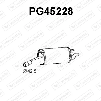 Silenciador posterior Peugeot 505 Break