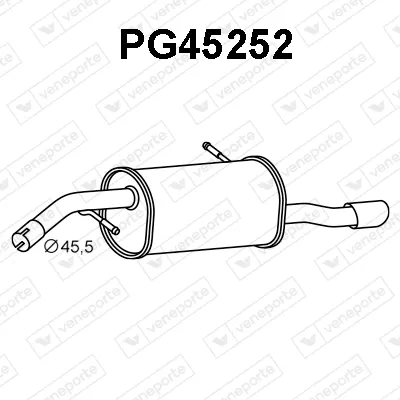 Silenciador posterior Peugeot 207 · Peugeot 207 SW · Peugeot 207 Hatchback Van