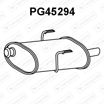 Silenciador posterior Peugeot 406