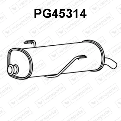 Silenciador posterior Peugeot 206 Hatchback · Peugeot 206 CC · Peugeot 206 Van