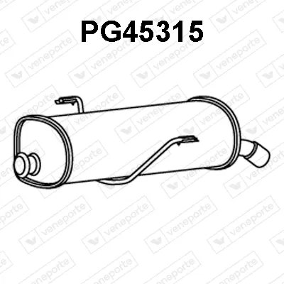 Silenciador posterior Peugeot 206 Hatchback · Peugeot 206 CC