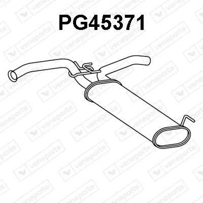 Silenciador posterior Citroën C1 II · Peugeot 108 · Toyota AYGO