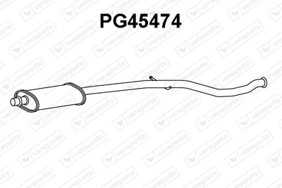 silenciador del medio Peugeot 206 Hatchback · Peugeot 206 CC