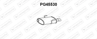 Silenciador posterior Peugeot 406 · Peugeot 406 Coupe