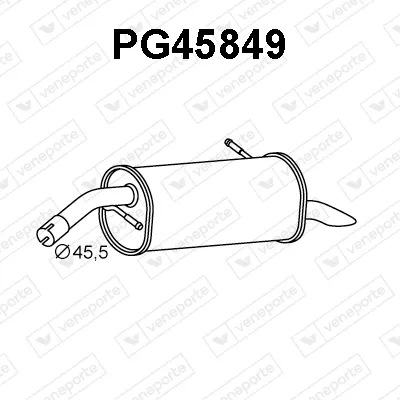 Silenciador posterior Citroën C3 PICASSO · Peugeot 207 · Peugeot 207 SW