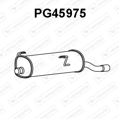 Silenciador posterior Peugeot 206 Hatchback