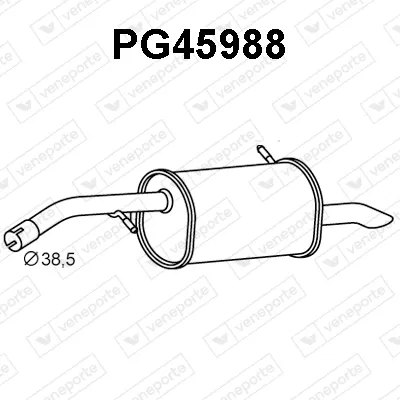 Silenciador posterior Peugeot 208 I